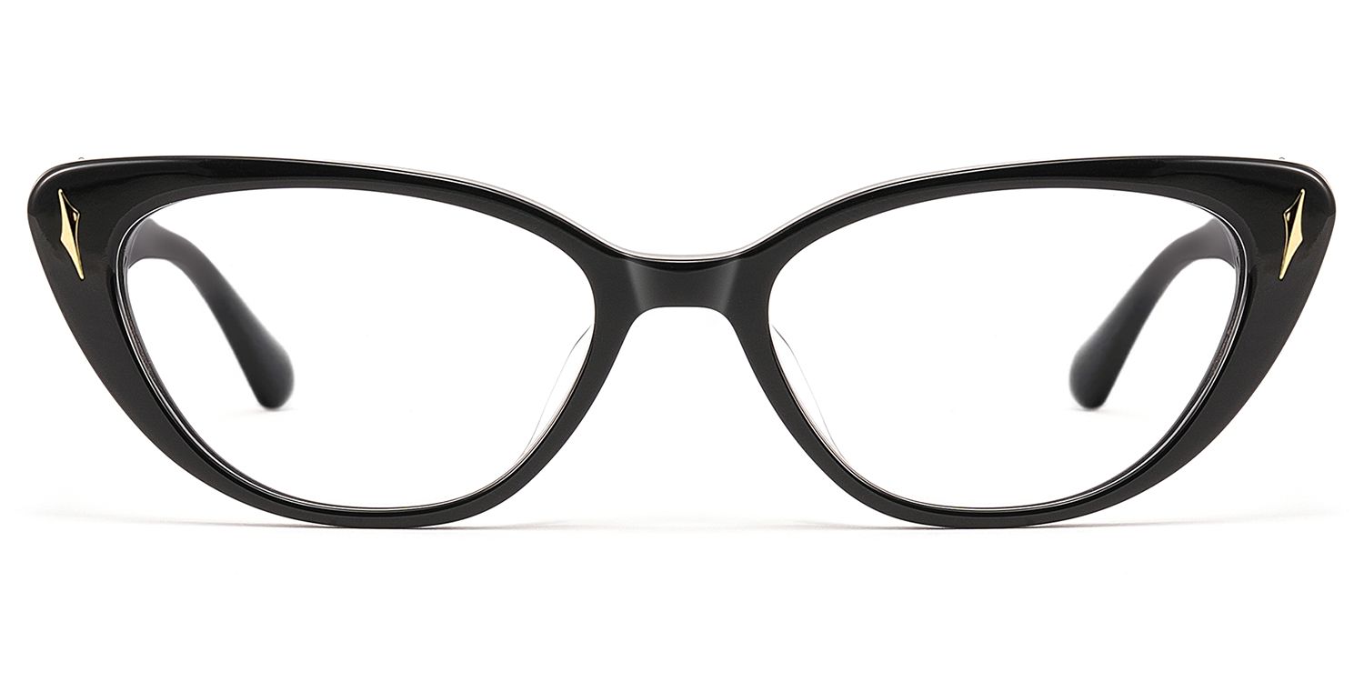 As If - Cat Eye Black Eyeglasses | Vooglam Product Details 1