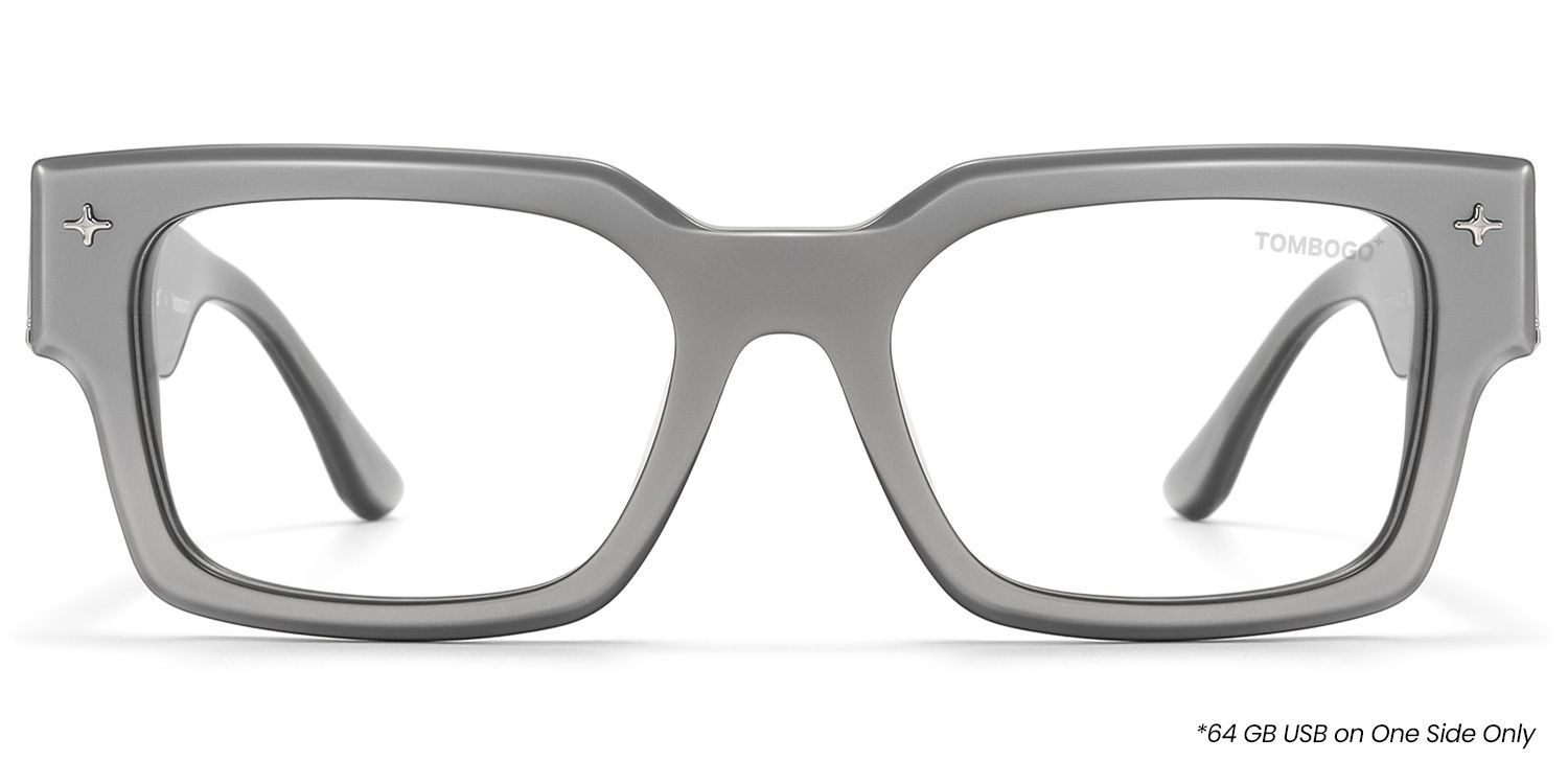 The Programmer - Rectangle Silver Eyeglasses | Vooglam Product Details 1