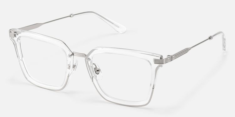 Kassel - Lightweight Clear Square Mixed Glasses | Vooglam