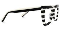 Payne - Geometric Black/White Eyeglasses | Vooglam