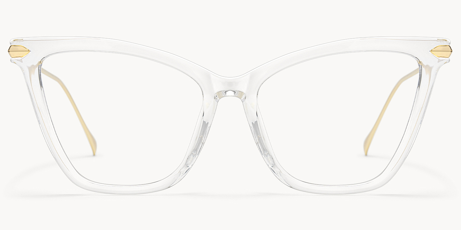 Hilary Clear Butterfly Prescription Glasses - 1