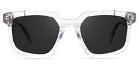 Davu - Geometric Crystal Sunglasses | Vooglam Angle View