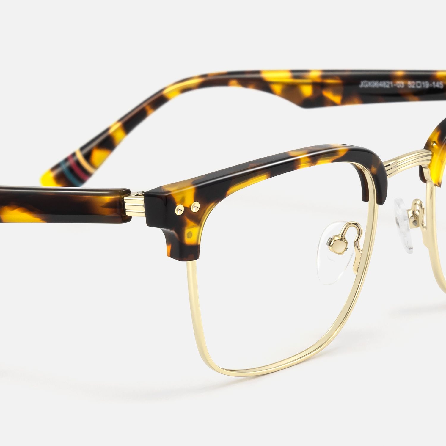 Preppy - Rectangle Tortoise Eyeglasses product detail 4