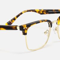 Preppy - Rectangle Tortoise Eyeglasses | Vooglam Design Details