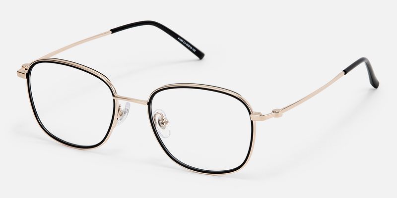 Static - Oval Gold Eyeglasses
