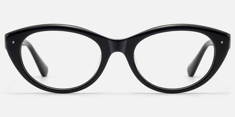 Vael - Classic Thick Black Cat Eye Frames | Vooglam