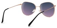 Fedele - Geometric Gold Prescription Sunglasses | Vooglam Side View