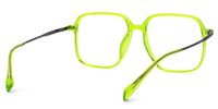 Halima - Square Green Eyeglasses | Vooglam Side View