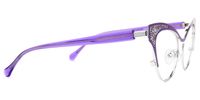 Callista - Cat Eye Purple/Silver Eyeglasses | Vooglam 