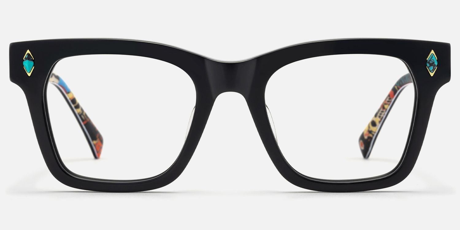 Adinkra - Square Black Eyeglasses product detail 2
