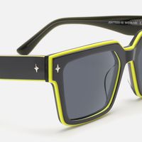 Havok - Rectangle Gray Sunglasses | Vooglam Design Details