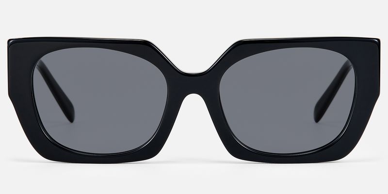 Titan - Rectangle Black Sunglasses