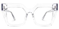 Eduarte - Square Crystal Eyeglasses | Vooglam Angle View