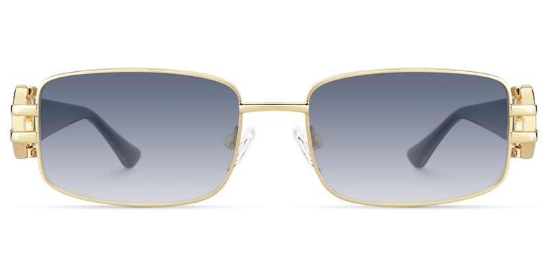 Aurae - Rectangle Gold Sunglasses