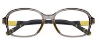 Sloane - Rectangle Grey Kids Eyeglasses | Vooglam Angle View