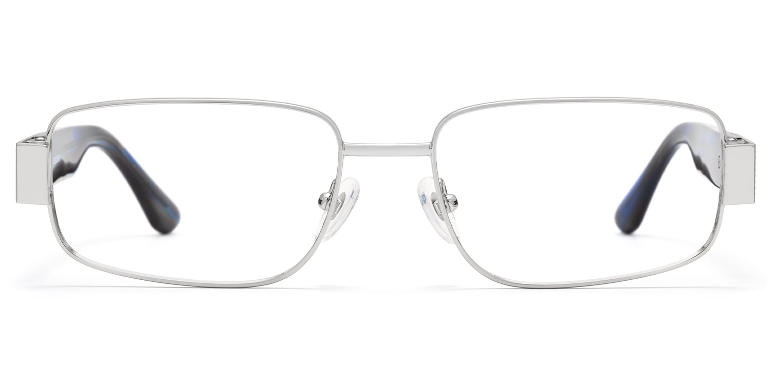 

Cypher - Rectangle Silver Eyeglasses