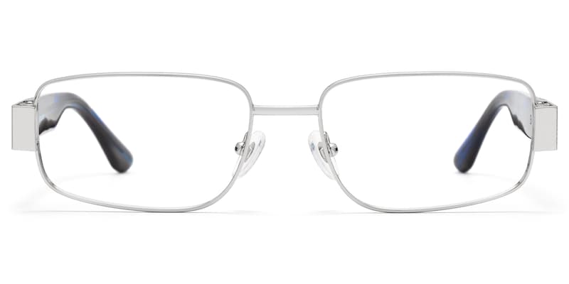 Cypher - Rectangle Silver Eyeglasses