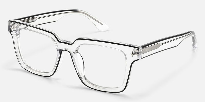 Fractal - Square Transparent Eyeglasses