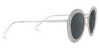 Hafiz - Round Silver Sunglasses | Vooglam 