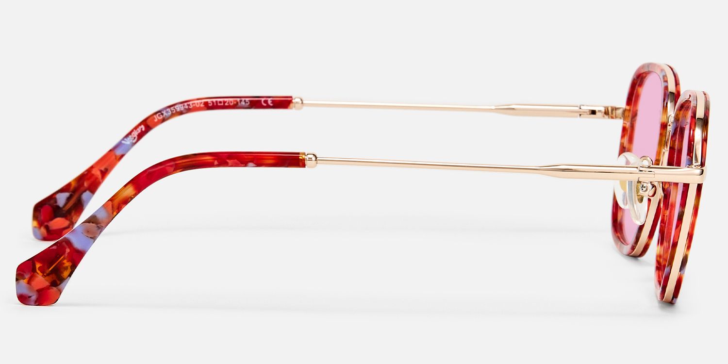 Sundance - Square Multicolor Sunglasses | Vooglam Side View