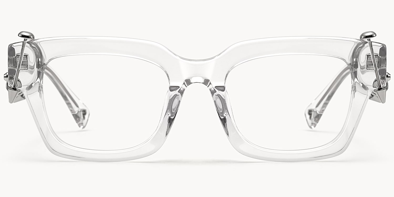Sabrina - Rectangle Crystal Eyeglasses - 1