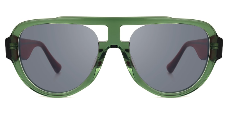 Adnan - Aviator Green Sunglasses