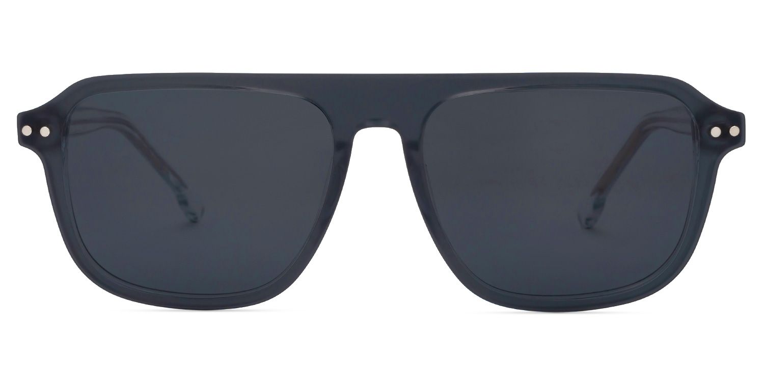Naiser - Aviator Crystal Sunglasses by Vooglam - Front View