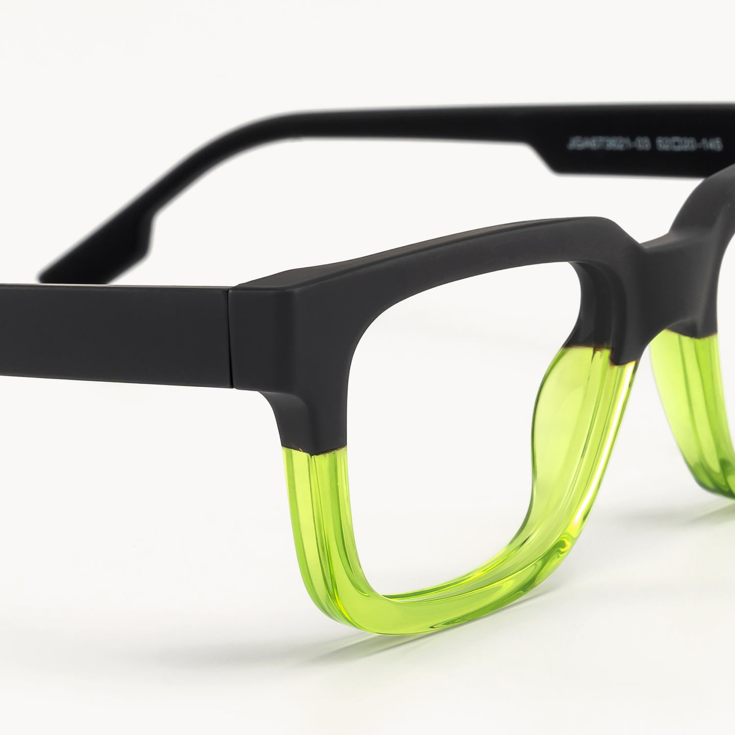Strobe - Rectangle Two-tone Eyeglasses - 7
