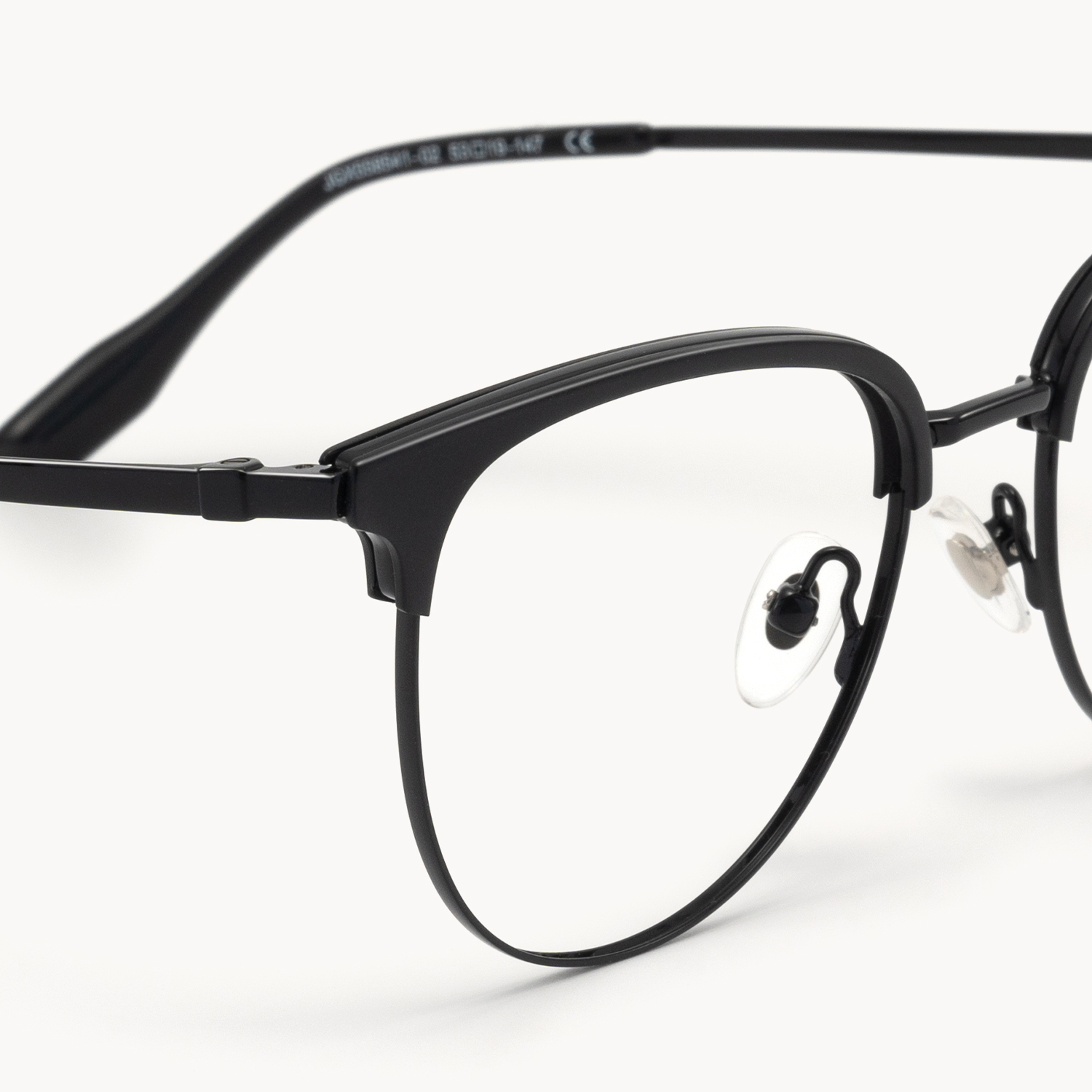 Grace - Round Black Eyeglasses - 4