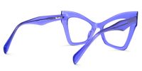 Izehar - Cat Eye Purple Eyeglasses | Vooglam Side View