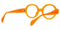 Aelwen - Round Orange Eyeglasses | Vooglam Side View