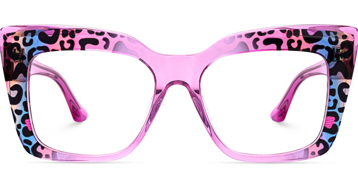 Cheetah print glassses Adult High Quality Swiss Design Leopard Print Reading  main image 3