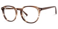 Hamida - Round Brown Eyeglasses | Vooglam Front View