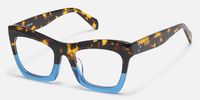 Sienna - Rectangle Two-tone Eyeglasses | Vooglam Front View