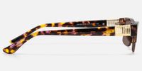 Kairo - Tortoise Semi Rimless Sunglasses | Vooglam Side View
