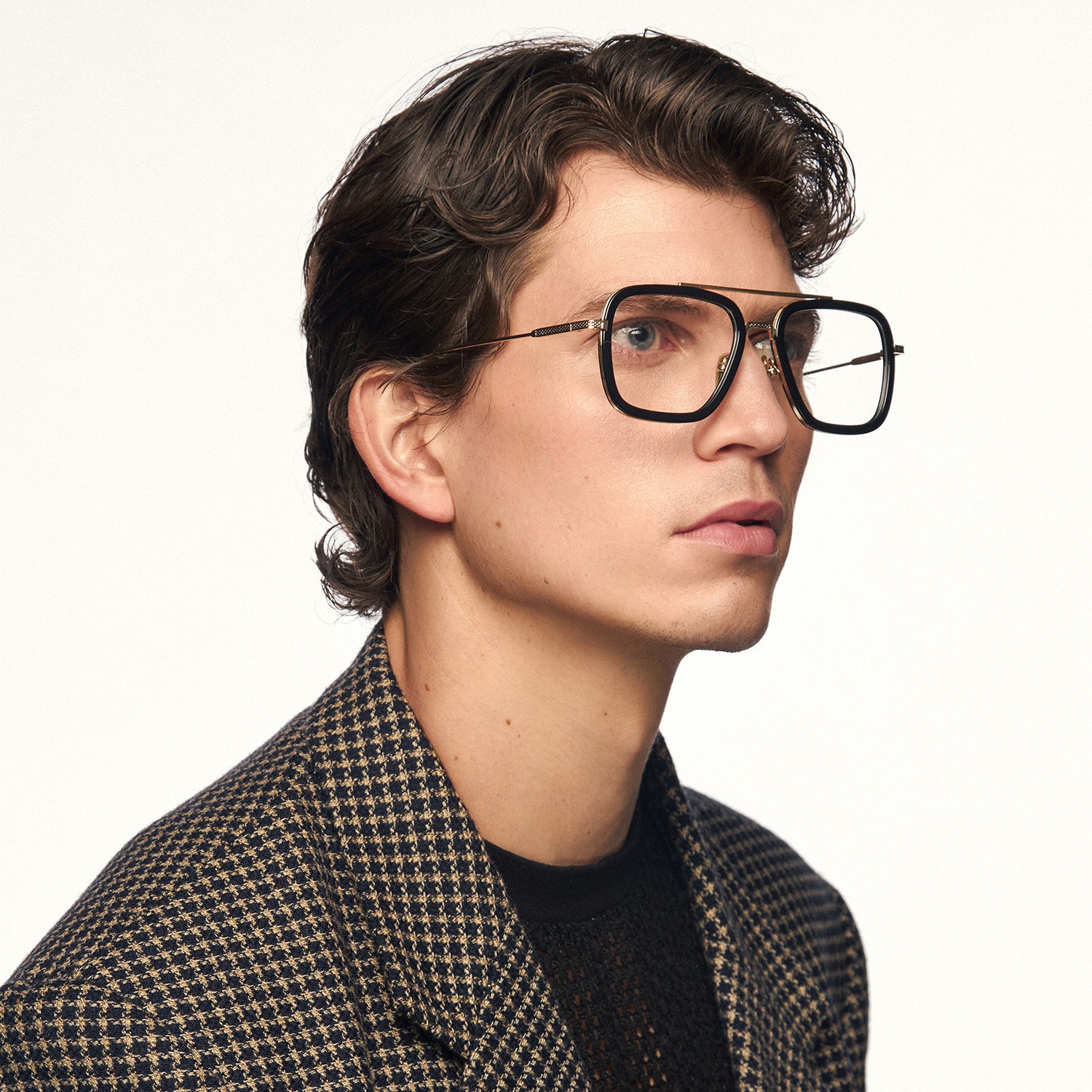 Alvira - Aviator Crystal/Gold Eyeglasses