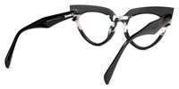 Bandit - Cat Eye Black Eyeglasses | Vooglam Side View