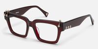 PIERCE - Square Red Eyeglasses