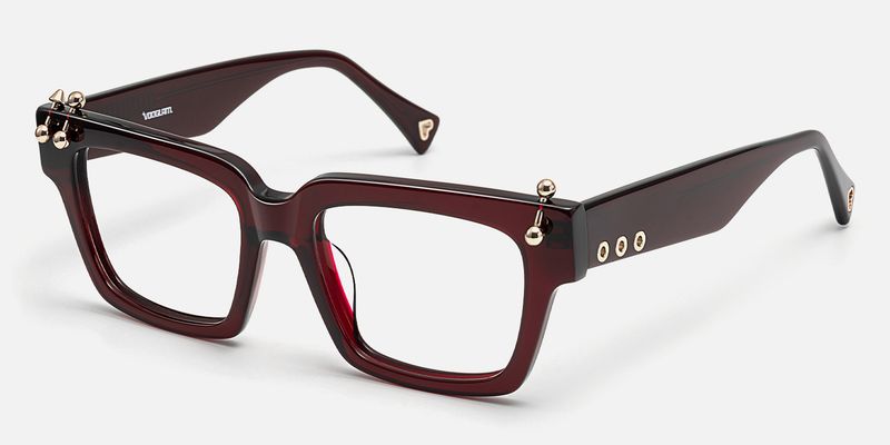 PIERCE - Square Red Eyeglasses