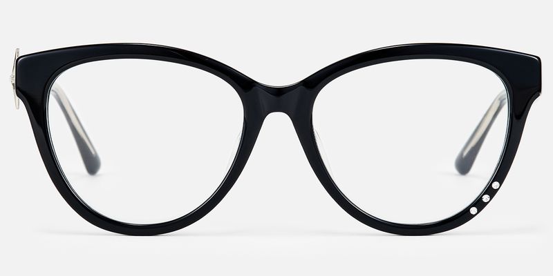 Shine in silence - Cat Eye Black Eyeglasses
