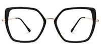 Demia - Square Black Eyeglasses - 2