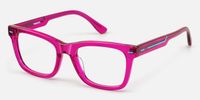 Ether - Square Purple Eyeglasses | Vooglam Front View