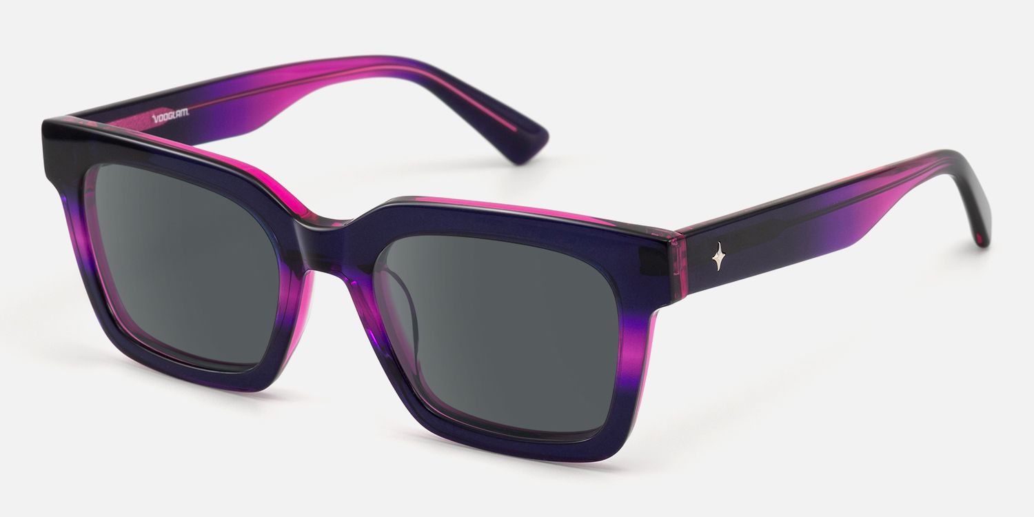 Loop - Square Two-tone Sunglasses | Vooglam Front View