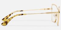 Felicja - Butterfly Gold Eyeglasses | Vooglam Side View