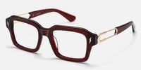 Blindspot - Square Red Eyeglasses | Vooglam Front View