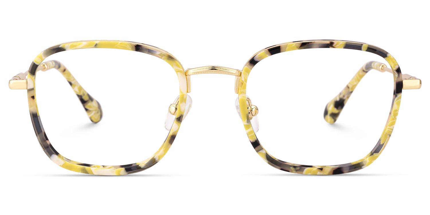 Sundance - Square Yellow Eyeglasses