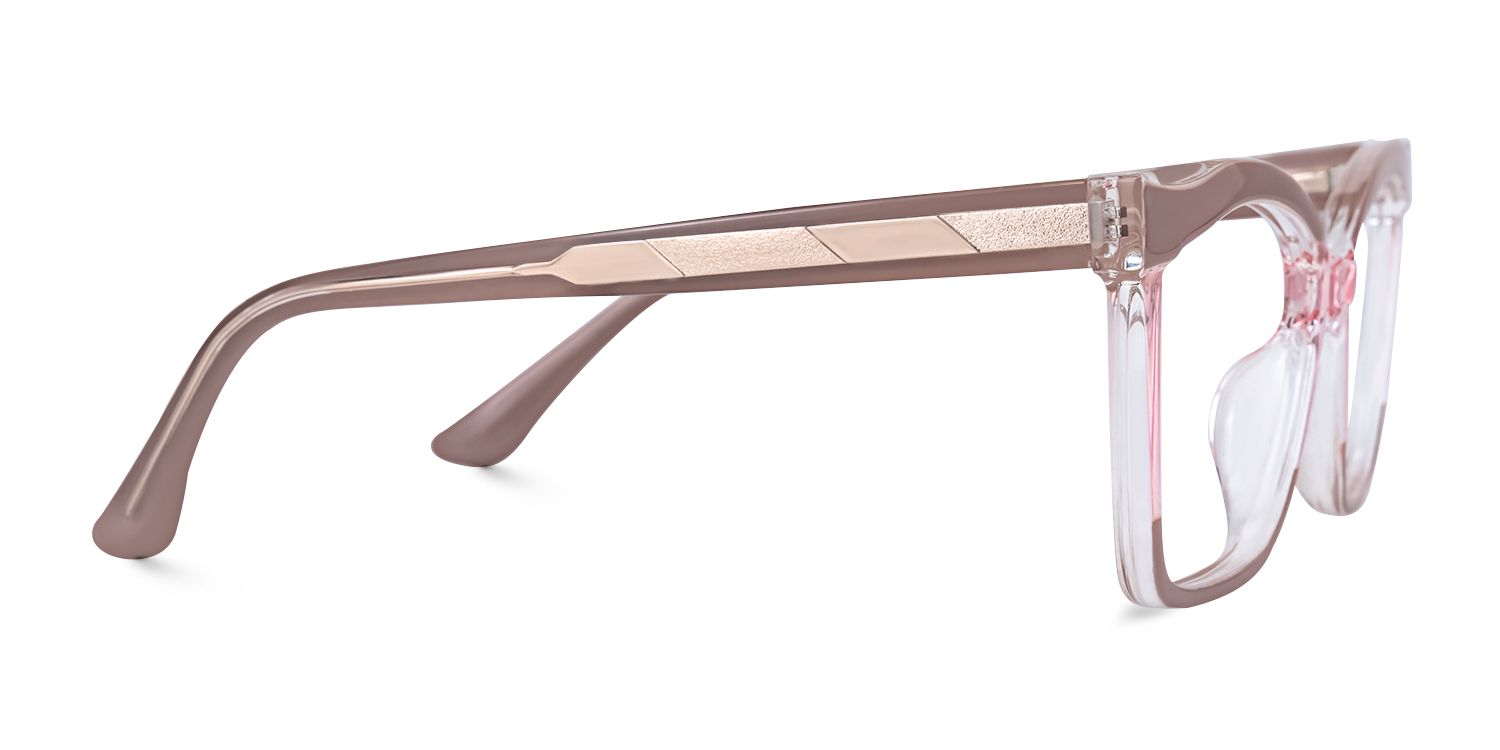 Dellingr - Rectangle Pink Eyeglasses | Vooglam 4