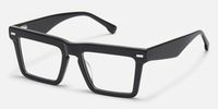 Kenty - Thick Frames Eclectic Black Glasses | Vooglam Front View