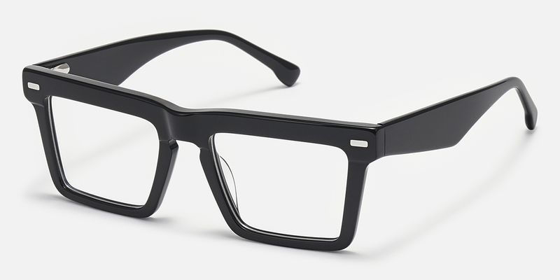 Kenty - Thick Frames Eclectic Black Glasses