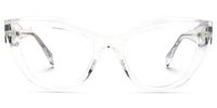 Fantine - Cat Eye Crystal Eyeglasses | Vooglam Angle View